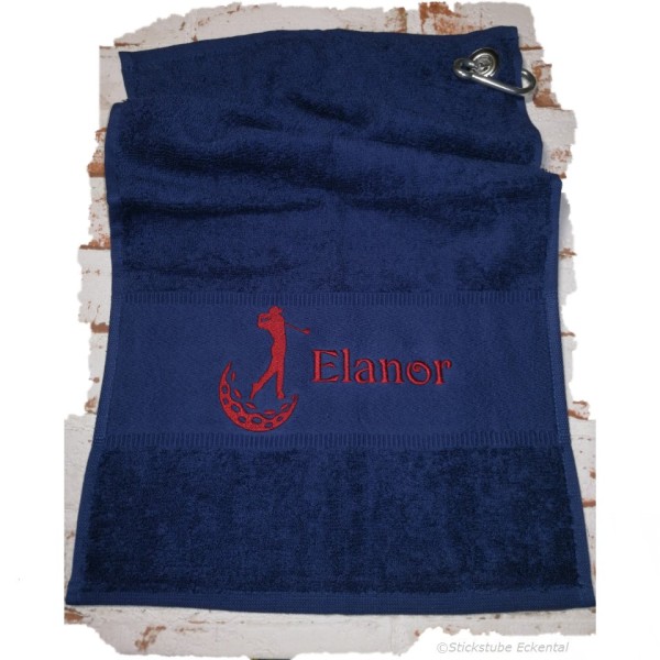 Golfhandtuch personalisieren lassen